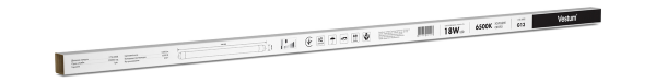 Лампа LED Vestum T8 1200мм 18W 1600Лм 6500K 175-250V G13