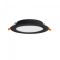 LED світильник Back вбудований круглий VIDEX 15W 5000K Black