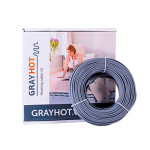 Теплый пол GrayHot нагревательный кабель двужильный 128м 16м² 2108Вт 0919015