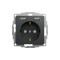 Розетка з заземленням + 2 USB тип А Чорний Sedna Design Schneider Electric SDD114052