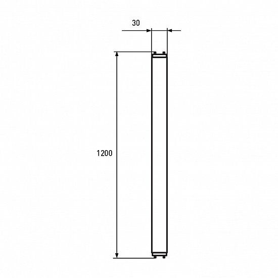 Лампа трубка стекло NANO T8 1200мм 18W 4000K EUROLAMP LED