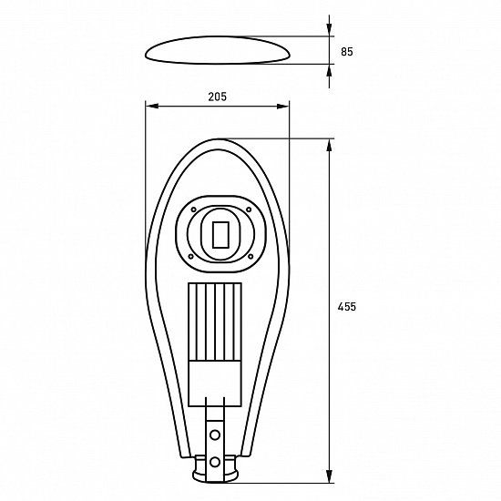 Светильник уличный классический COB 30W 6000K EUROLAMP LED