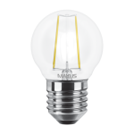 Світлодіодна LED лампа MAXUS прозора (філамент) G45 4W яскраве світло E27 (1-LED-546)