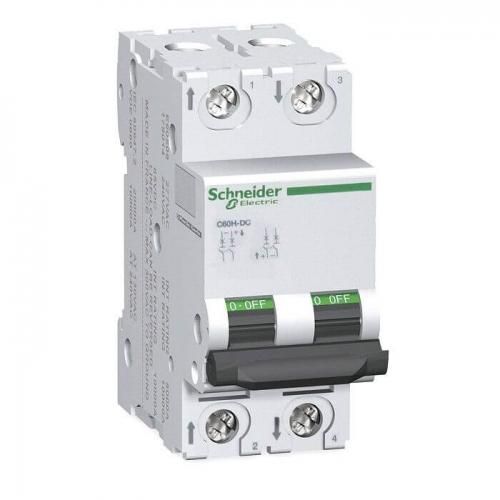 Автоматический выключатель 2P 2A C 500B DC C60H-DC Schneider Electric A9N61522