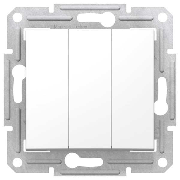 Вимикач 3-х клавішний білий Sedna Schneider Electric SDN0300621