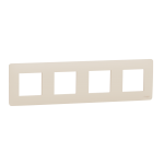 NU200844 Рамка 4-постова бежева Schneider Electric Unica New