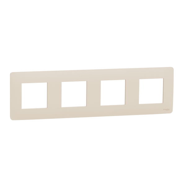 NU200844 Рамка 4-постова бежева Schneider Electric Unica New