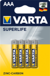 Батарейка Varta Superlife AAA BLI 4шт. Zinc-carbon