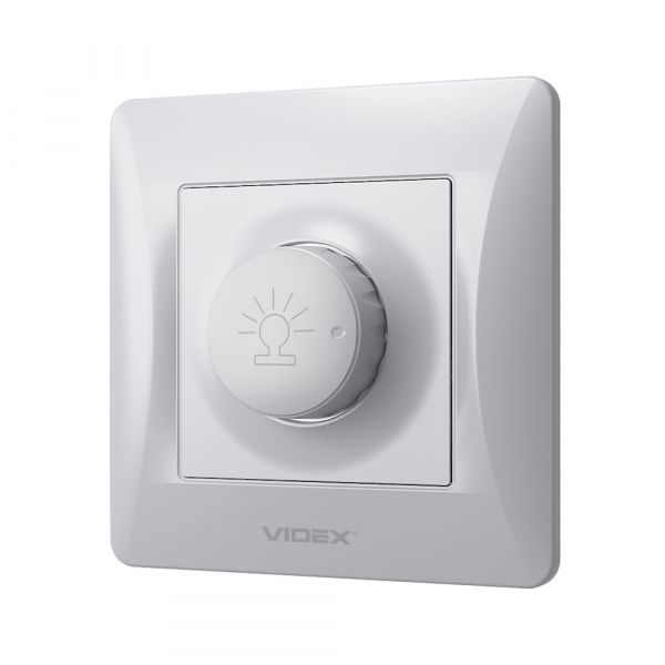 Димер 600Вт срібний шовк VIDEX BINERA