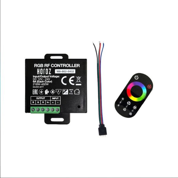 Контролер Horoz RGB для стрічки LED 216-432W 12V-24V IP20 6A