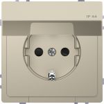 Розетка с заземлением и крышкой IP44 Merten D-Life MTN2314-6033 Сахара