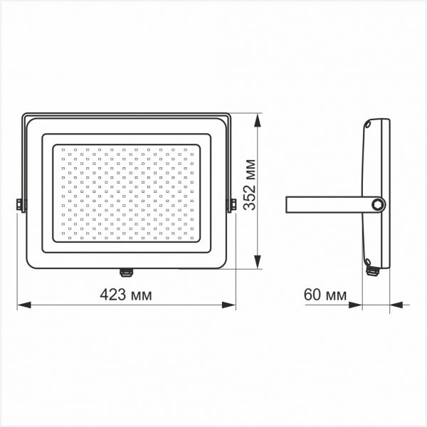 LED прожектор VIDEX PREMIUM 150W 5000K Білий