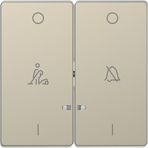 Клавиша 2-я с линзой LED символ: звонок, горничная Merten D-Life MTN3429-6033 Сахара