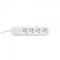 Сетевой удлинитель VIDEX ONCORD с/з 4п 3м (3x1.5мм) с кнопкой White