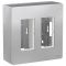 Блок unica system + открытая установка 2х4 Алюминий NU122430 Schneider Electric