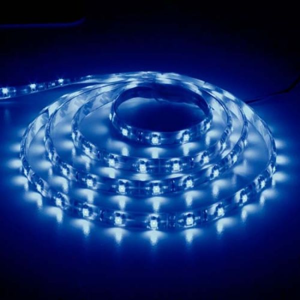 Светодиодная лента 5м 12V SMD3528 60 на метр IP65 Feron SANAN LS604 герметичная синий