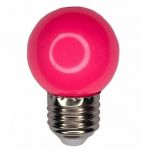 Лампа светодиодная розовая 1,2W E27 G45 Lemanso LM705
