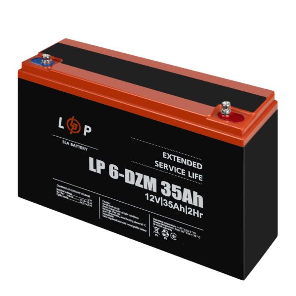 Аккумулятор тяговый свинцово-кислотный AGM LP LogicPower LP6-DZM-35Ah