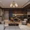 Светильник люстра Ardero BL1150-2 Olivia 5хЕ14 под лампу стекло золото