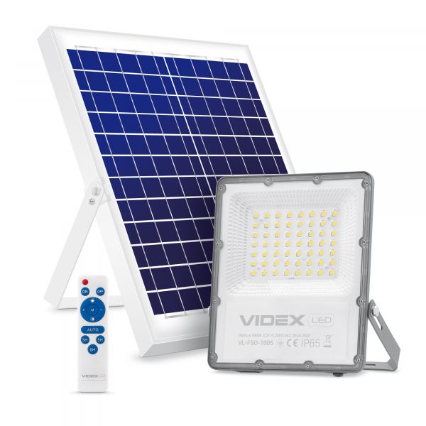 LED прожектор автономный VIDEX 30W 5000K