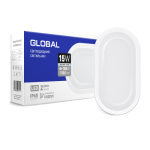 Антивандальний світильник GLOBAL 15W 5000K (IP65) для ЖКГ Овал