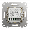 Універсальний LED cвітлорегулятор поворотний Sedna Design & Elements Береза-ефект дерева Schneider Electric SDD180502
