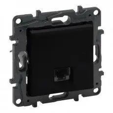 Розетка информационная RJ45 CAT5e UTP Legrand Niloe Step Черный