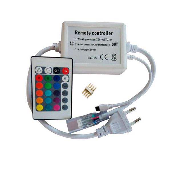 Контролер RGB 220В 600W-IR-24 кнопки