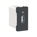 NU342854 Розетка USB 1 модуль антрацит