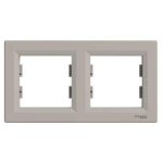 Рамка 2-местная горизонтальная Бронза Asfora Plus Schneider Electric EPH5800269