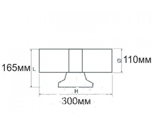 Підсвітка для стіни срібло LED Lemanso 2хE27 - G45/A60 IP65 LM1111