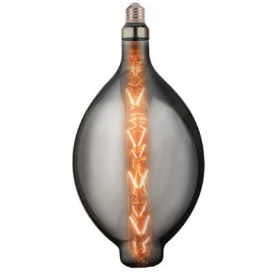 Лампа светодиодная 8W E27 2400K filament Horoz ELLIPTIC-XL Titanium