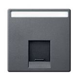Накладка для компьютерной розетки Merten MTN465814 Антрацит