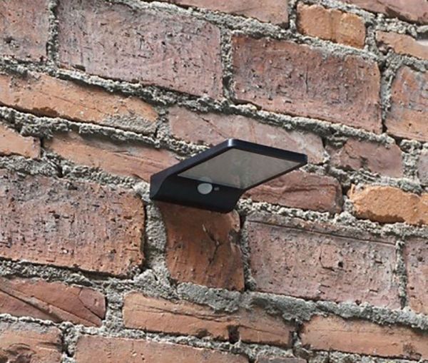 Підсвітка для стіни 7,5W 6500K IP65 з датчиком руху + сонячна панель + акумулятор Lemanso LM33008