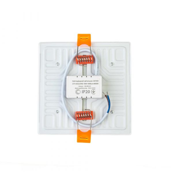 Світильник точковий квадратний Led ESTER 18Вт 5000К