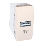MGU3.428.25 Розетка USB-вихід 1мод., слонова кість Unica Schneider Electric