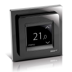 Терморегулятор DEVI многофункциональный 5-45 ° C датчик ° t воздуха и пола DEVIreg Touch Black черный 140F1069