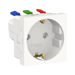 NU305718 Розетка з з/к зі шторками 16А самозажимні клеми Schneider Electric Unica New біла