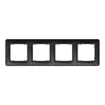 Рамка 4-постова Чорний Sedna Design Schneider Electric SDD314804