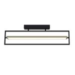 Світильник LED smart PRADA+пульт 60W 3000-5000K IP20 прямокутник чорно-золотий Violux