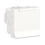 NU303718TA Розетка з з/к, зі шторками з кришкою, 16А, гвинтові зажими білий