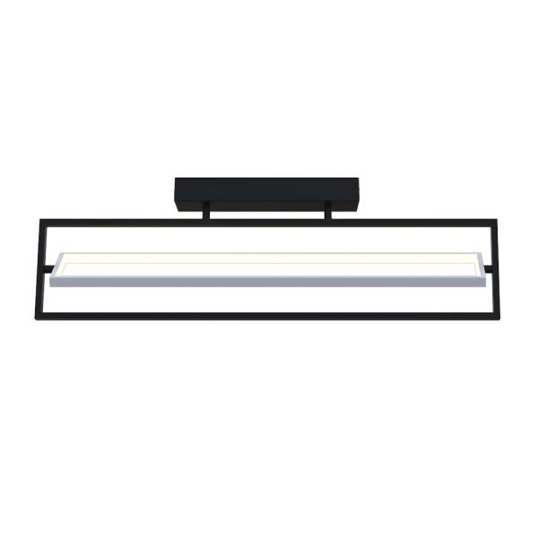 Светильник LED smart PRADA+пульт 60W 3000-5000K IP20 прямоугольник черно-белый Violux