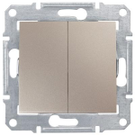 Выключатель двухклавишный титан Sedna Schneider Electric SDN0300168