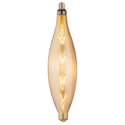 Лампа свiтлодiодна 8W E27 2200K filament Horoz ELLIPTIC-XL Amber