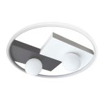 Світильник LED smart PICASSO-R+пульт 80W 3000-5000K IP20 коло біло-cірий Violux