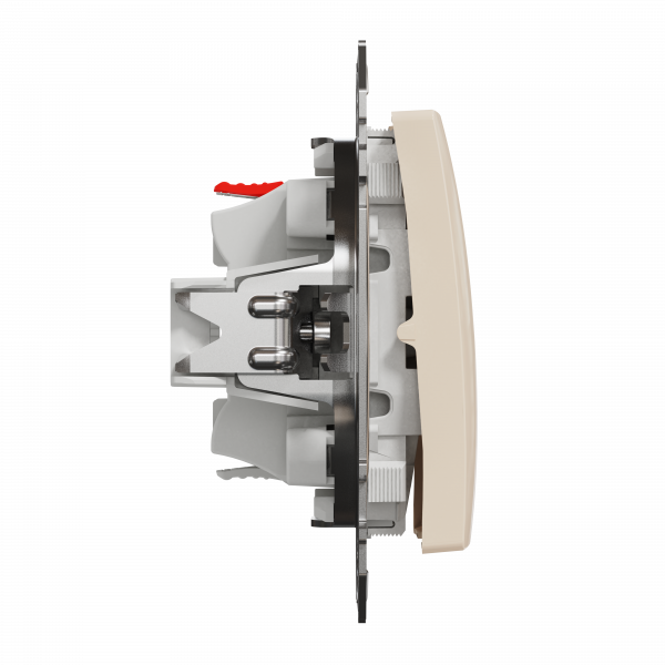 Кнопка на два напрямки Бежевий Sedna Design Schneider Electric SDD112116