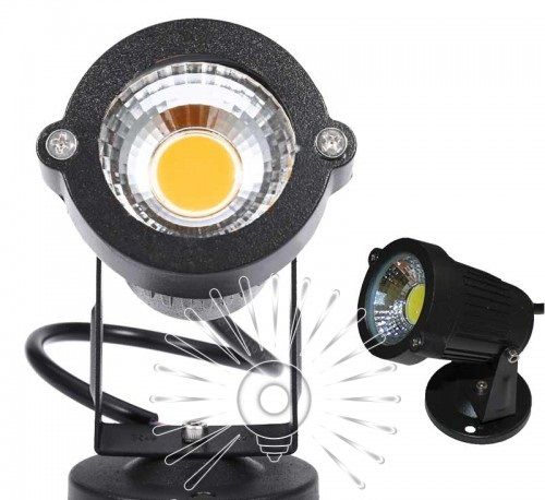 Светильник садовый COB 7W 630LM 6500K IP65 черный Lemanso LM19