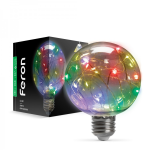 Лампа светодиодная 1W E27 RGB Feron LB-381 G80