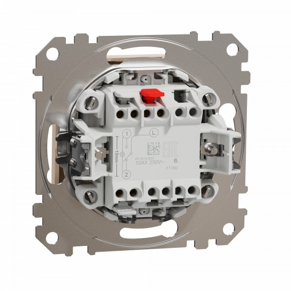 Одноклавішний перемикач з підсвіткою Бежевий Sedna Design Schneider Electric SDD112106L