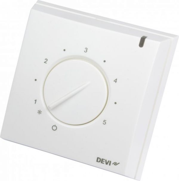 Терморегулятор DEVI 5-45 °C датчик °t пола DEVIreg 130 белый 140F1010